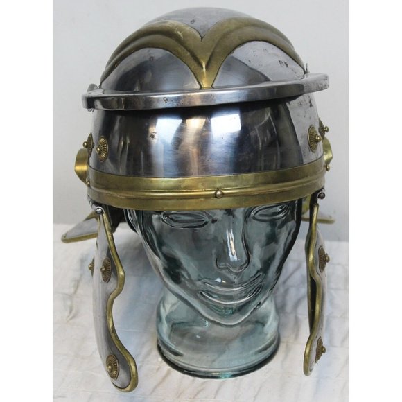 Imperial Gallic Roman Trooper Soldier Armor Metal Helmet Historical Reenactment - Picture 1 of 12